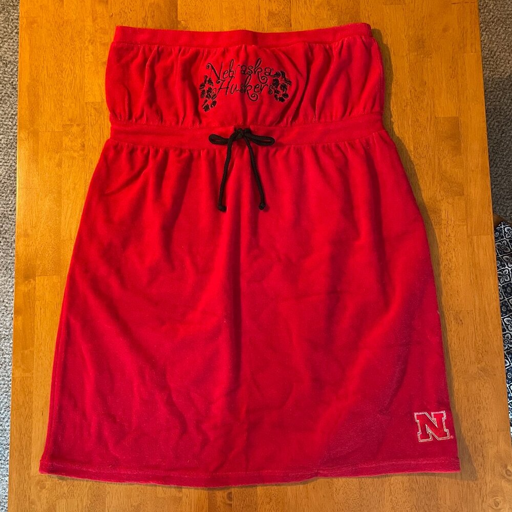 Size XL G-III Sports For Her Nebraska Huskers terry cloth spa bath/wrap